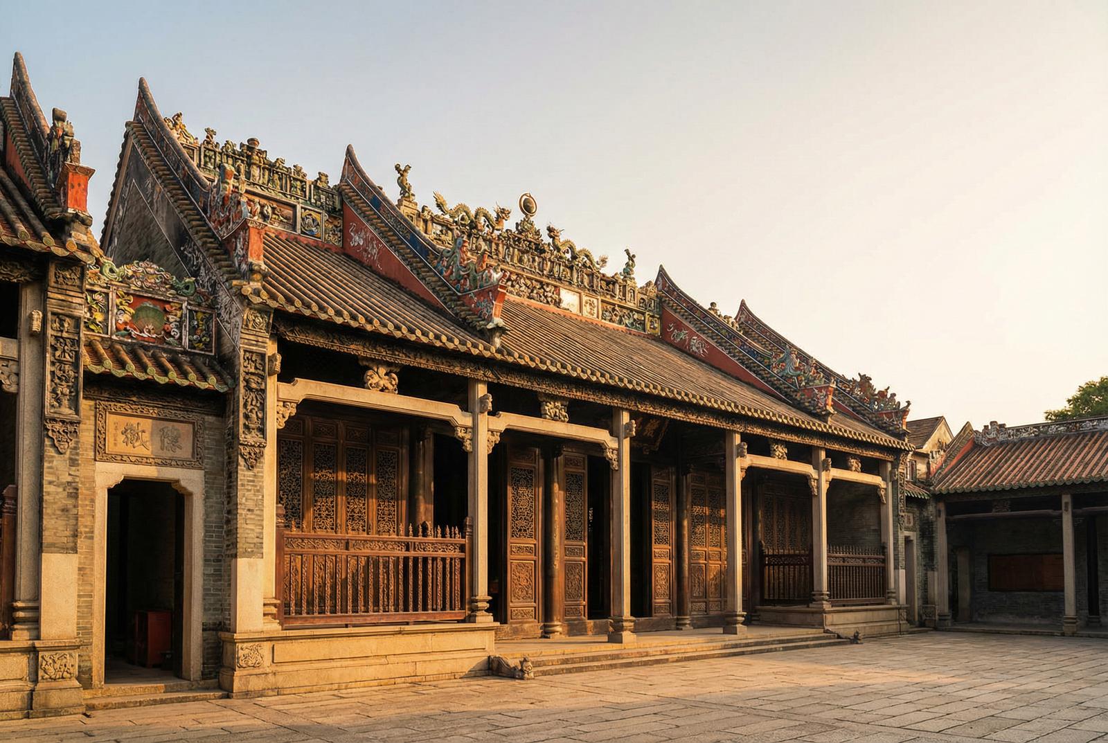 精神小妹陈家祠建筑视频